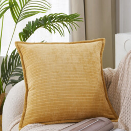 MEROPE, Polyester Classic Multicolor Cushion Cover, 50x50cm, yellow, 1pack - thumbnail 5