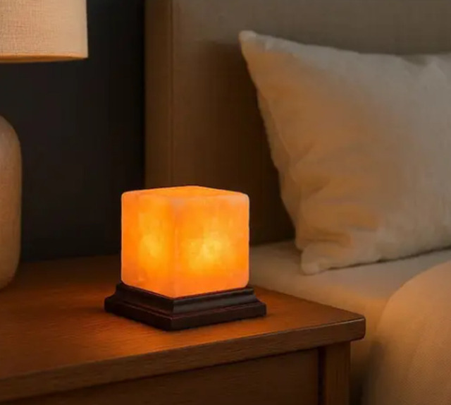 Interiors by Premier Salt Lamp Nepal Square Pink - image 1
