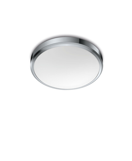 Philips Ceiling Light LED Luminaire Doris Bathroom Warm White 17W Chrome D:31.3cm - image 1