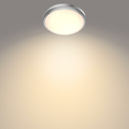 Philips Ceiling Light LED Luminaire Doris Bathroom Warm White 17W Chrome D:31.3cm - thumbnail 2