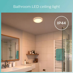 Philips Ceiling Light LED Luminaire Doris Bathroom Warm White 17W Chrome D:31.3cm - thumbnail 5