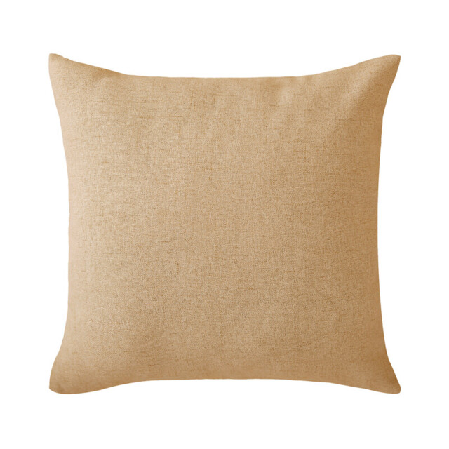 Deconovo faux linen cushion cover orange color 45*45cm 1pc - image 1