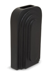 Fifty Five South Vase Hapax Abstract Tall Black - thumbnail 2