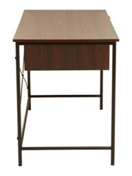 Interiors by Premier Desk Bradury 2 Drawers Walnut/Black - thumbnail 5