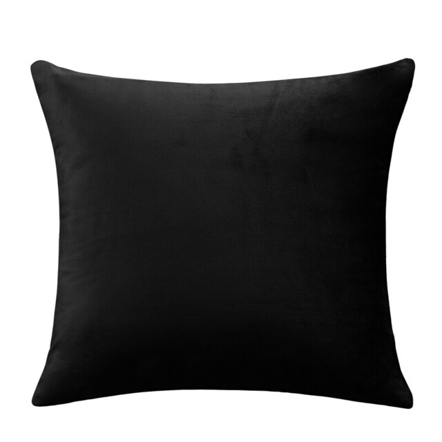 Deconovo Dutch Velvet cushion cover black color 50*50cm 1pc - image 1