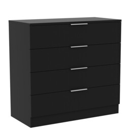 Vida Designs Trega 4 Drawer Chest of Drawers, Black - thumbnail 3