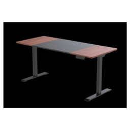 Loctek Electric Height Adjustable Desk Frame, Dual Motor, 160x70cm, Splicing Table Top, Cherry & Black, OCM262-16070-C - thumbnail 2