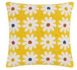 Heya Home Cushion Daisy Square Knitted Mellow Yellow 45x45cm - thumbnail 5
