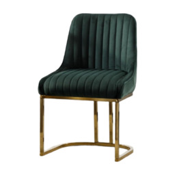 CHAIRUS chairus Dining Chairs Set of 2 Velvet Upholstered Kitchen Chair with Metal Legs - thumbnail 1