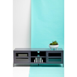 Interiors by Premier TV Unit Acier Metal Grey L:150cm