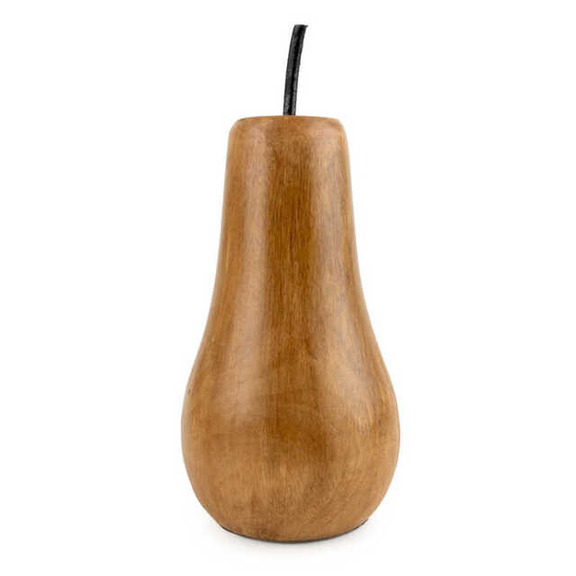 Candlelight Decorative Ornament Pear Mango Wood - image 1