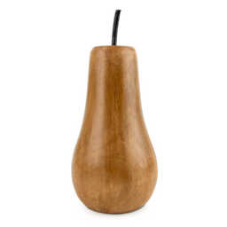 Candlelight Decorative Ornament Pear Mango Wood - thumbnail 1