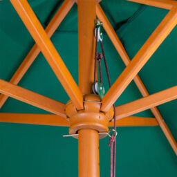 Harbour Housewares Garden Parasol, Wooden Frame - thumbnail 4