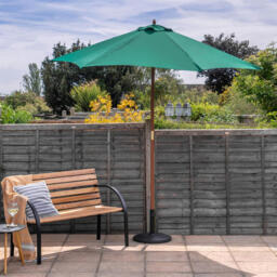 Harbour Housewares Garden Parasol, Wooden Frame - thumbnail 5