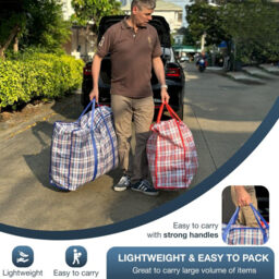2-Piece Practical Down Comforter Storage Bag, Space-Saving, Can Be Used to Store Clothes and Bedding. 68*50*24cm Red - thumbnail 5