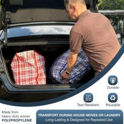 2-Piece Practical Down Comforter Storage Bag, Space-Saving, Can Be Used to Store Clothes and Bedding. 68*50*24cm Red - thumbnail 3