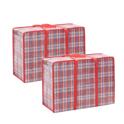 2-Piece Practical Down Comforter Storage Bag, Space-Saving, Can Be Used to Store Clothes and Bedding. 68*50*24cm Red - thumbnail 1