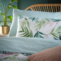 Furn Duvet Cover Set Bali Palm Green/White Double - thumbnail 2