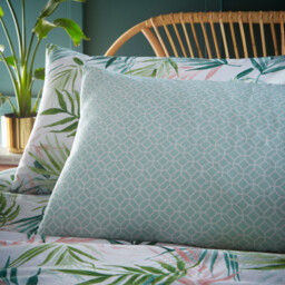 Furn Duvet Cover Set Bali Palm Green/White Double - thumbnail 3