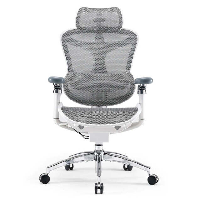 SIHOO Doro C300 Pro Ergonomic Office Chair with Ultra-Soft 6D Armrests, Dynamic Lumbar Support, Seat Depth Adjustment and Adjustable Backrest Desk Chair for Home Office (White) - image 1