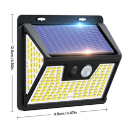 VIVREAL Solar wall lights Charged by solar energy， Four-pack 140Led YHM02A , New Year Sale , Top gift picks - thumbnail 4
