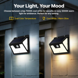 VIVREAL Solar wall lights Charged by solar energy， Four-pack 140Led YHM02A , New Year Sale , Top gift picks - thumbnail 1