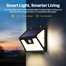 VIVREAL Solar wall lights Charged by solar energy， Four-pack 140Led YHM02A , New Year Sale , Top gift picks - thumbnail 6
