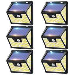VIVREAL Solar wall lights Charged by solar energy， Four-pack 140Led YHM02A , New Year Sale , Top gift picks - thumbnail 3