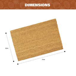 Coco & Coir Doormat The Canvas Natural - thumbnail 3