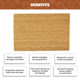 Coco & Coir Doormat The Canvas Natural - thumbnail 6