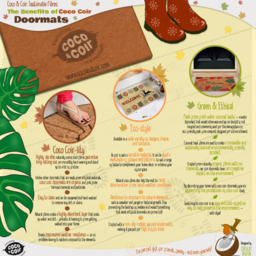 Coco & Coir Doormat The Canvas Natural - thumbnail 5