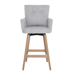 Bar Stools Cotswold Swivel Grey 2pcs - thumbnail 3