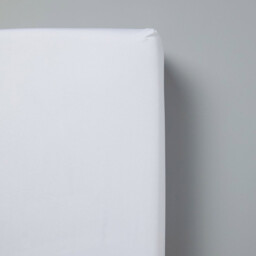 Little Bamboo Cotbed Fitted Sheet Natural White - thumbnail 3