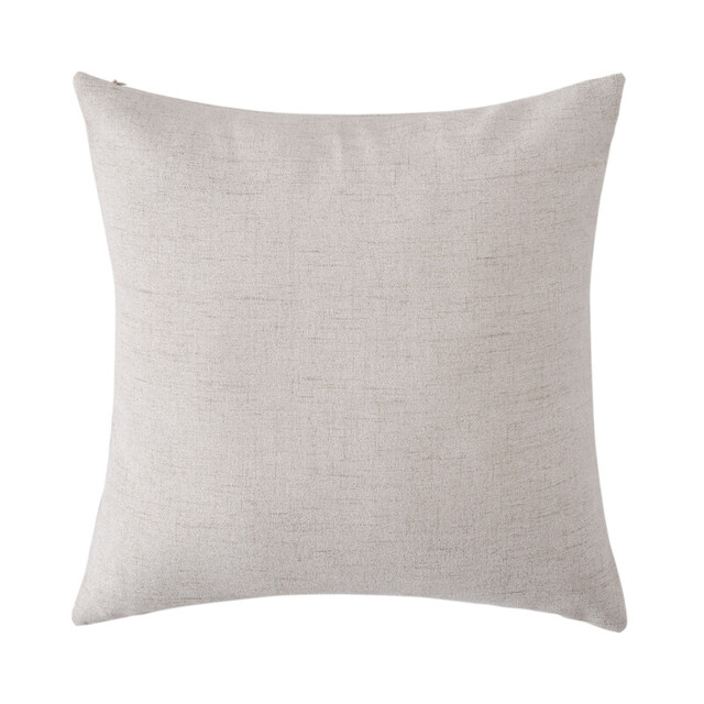 Deconovo faux linen cushion cover cream color 45*45cm 1pc - image 1