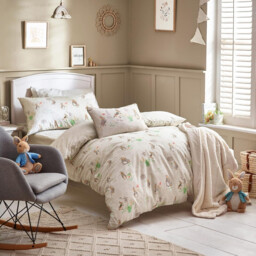 Peter Rabbit™ Duvet Cover Set Classic 100% Cotton Natural Single - thumbnail 2