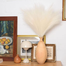 Yuejia 10 Pcs 18.89in/48cmDried Flowers Artificial Fake Plants Autumn Decorations, Boho Decor Home Decoration for Halloween Christmas Weddings Party Crafts Vase Indoor and Outdoor(Beige) - thumbnail 2