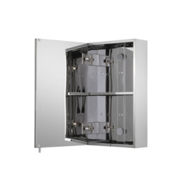 " Croydex Cullen Stainless Steel Bathroom Mirror Cabinet " - thumbnail 3
