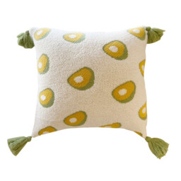 MEROPE, Sherpa Acrylic Knit Cushion cover,50x50cm, avocado, 1pack - thumbnail 3
