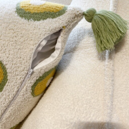 MEROPE, Sherpa Acrylic Knit Cushion cover,50x50cm, avocado, 1pack - thumbnail 4