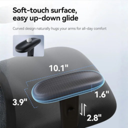 SIHOO Office Chair Ergonomic Desk Chair, Breathable Mesh Design High Back Computer Chair, Adjustable Headrest and Lumbar Support, Upgraded to Rollerblade Wheels (Black) - thumbnail 5