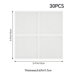 LIVINGANDHOME 30Pcs Self-Adhesive Thick Wall Tile Stickers - thumbnail 6