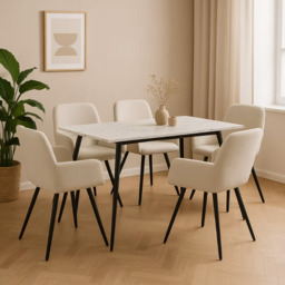 Urban Meuble DINING TABLE 120/80/75 cm Rectangular White - thumbnail 4