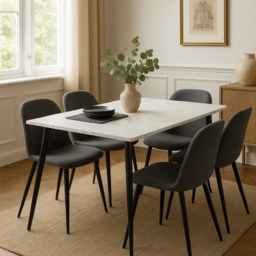 Urban Meuble DINING TABLE 120/80/75 cm Rectangular White - thumbnail 5