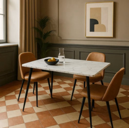 Urban Meuble DINING TABLE 120/80/75 cm Rectangular White - thumbnail 3