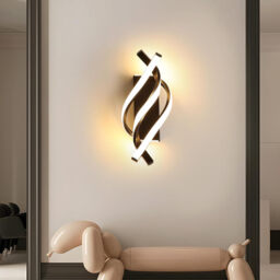 Pheashine   LED Wall Light 18W Black Curved Design IP20 1200LM 3000K Warm White for Bedroom Study - thumbnail 4