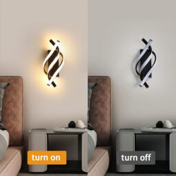 Pheashine   LED Wall Light 18W Black Curved Design IP20 1200LM 3000K Warm White for Bedroom Study - thumbnail 2
