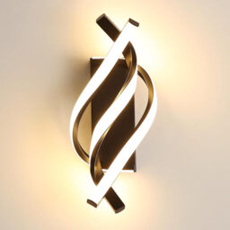 Pheashine   LED Wall Light 18W Black Curved Design IP20 1200LM 3000K Warm White for Bedroom Study - thumbnail 1