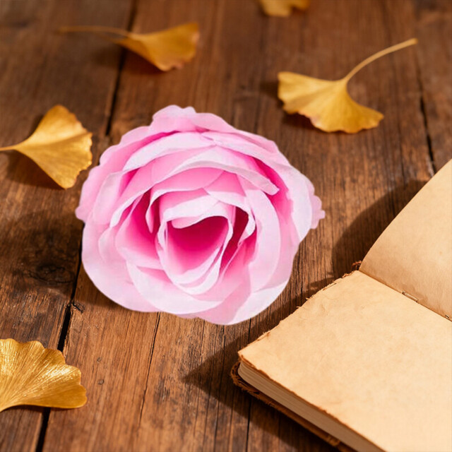 Wei’s Moment 20Pcs Artificial Flowers Roses, Real Touch Foam Roses, Fake Flowers Rose for DIY Wedding Bridal Bouquets Baby Shower Table Centerpieces Home Decorations, Cream Pink - image 1