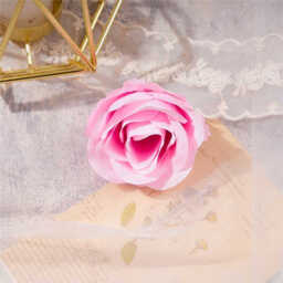 Wei’s Moment 20Pcs Artificial Flowers Roses, Real Touch  Foam Roses, Fake Flowers Rose for DIY Wedding Bridal Bouquets Baby Shower Table Centerpieces Home Decorations, Cream Pink - thumbnail 5