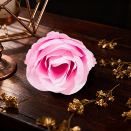 Wei’s Moment 20Pcs Artificial Flowers Roses, Real Touch  Foam Roses, Fake Flowers Rose for DIY Wedding Bridal Bouquets Baby Shower Table Centerpieces Home Decorations, Cream Pink - thumbnail 2